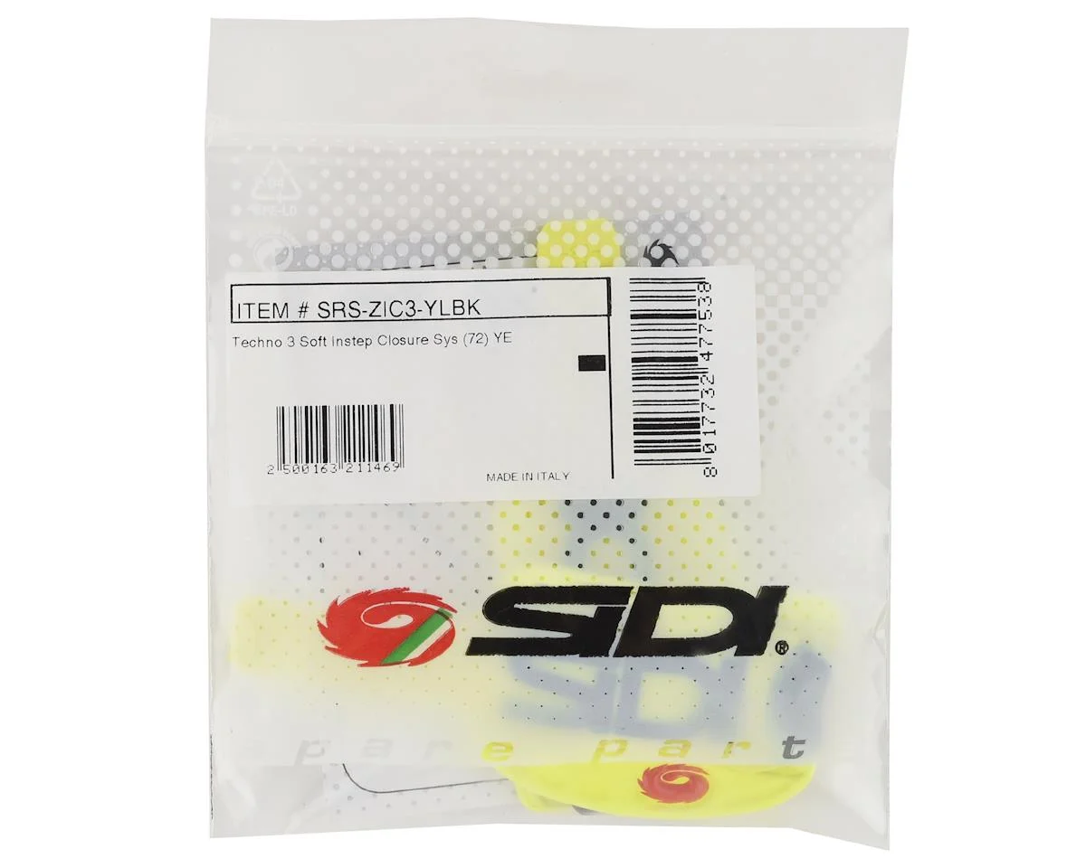 Sidi Soft Instep 3 Closure System Straps (Yellow/Black) (Pair) - view 2
